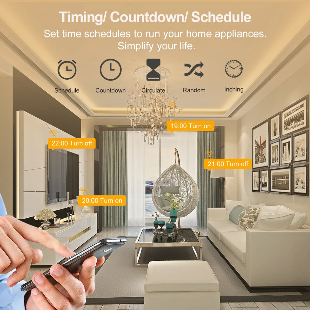 Prise Connectée GIRIER ZigBee 16A avec Suivi de Consommation | Compatible Alexa & Google Home