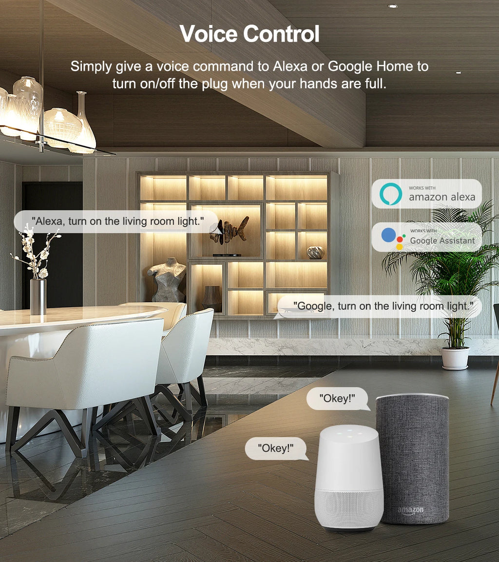 Prise Connectée GIRIER ZigBee 16A avec Suivi de Consommation | Compatible Alexa & Google Home