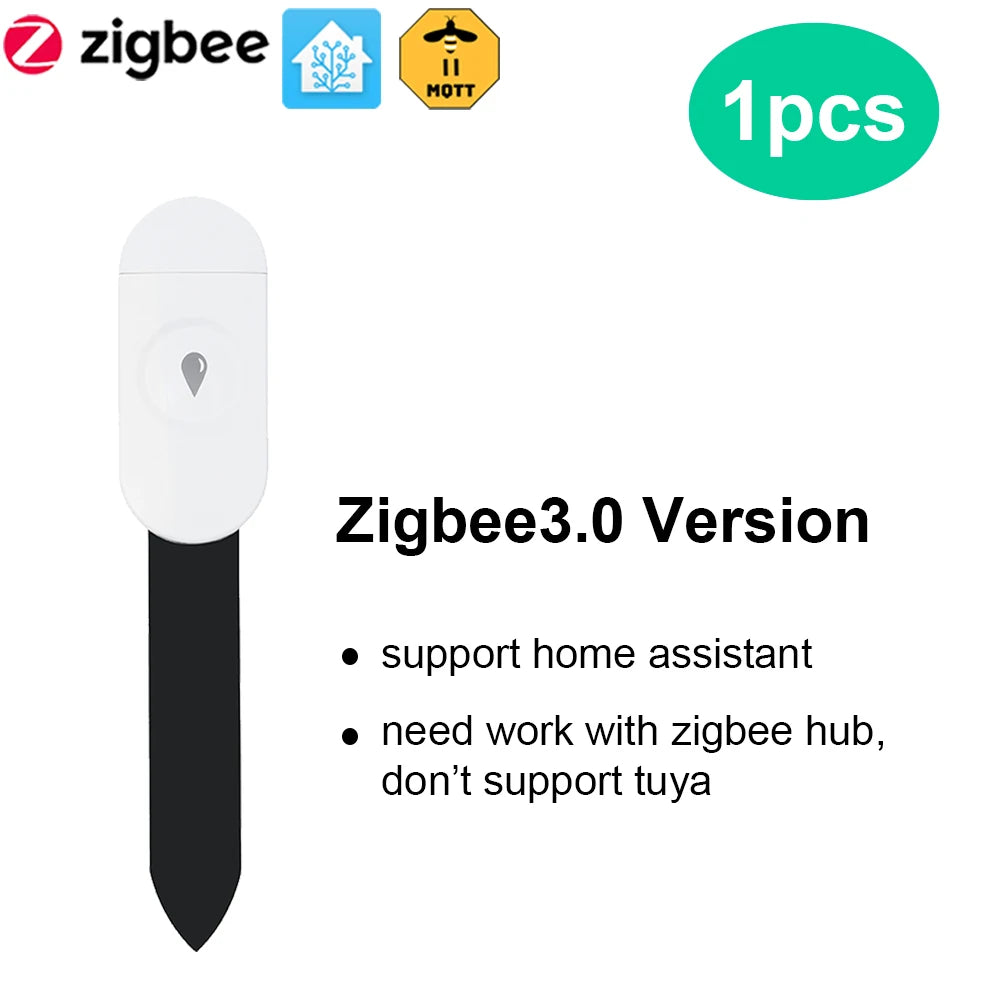 Capteur d'Humidité du Sol Zigbee Tuya - Détecteur Température et Humidité Intelligent - Moniteur Temps Réel - Compatible Home Assistant Z2